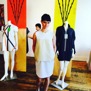 Katie Marsh in Bone at our Pop Up Shop & party